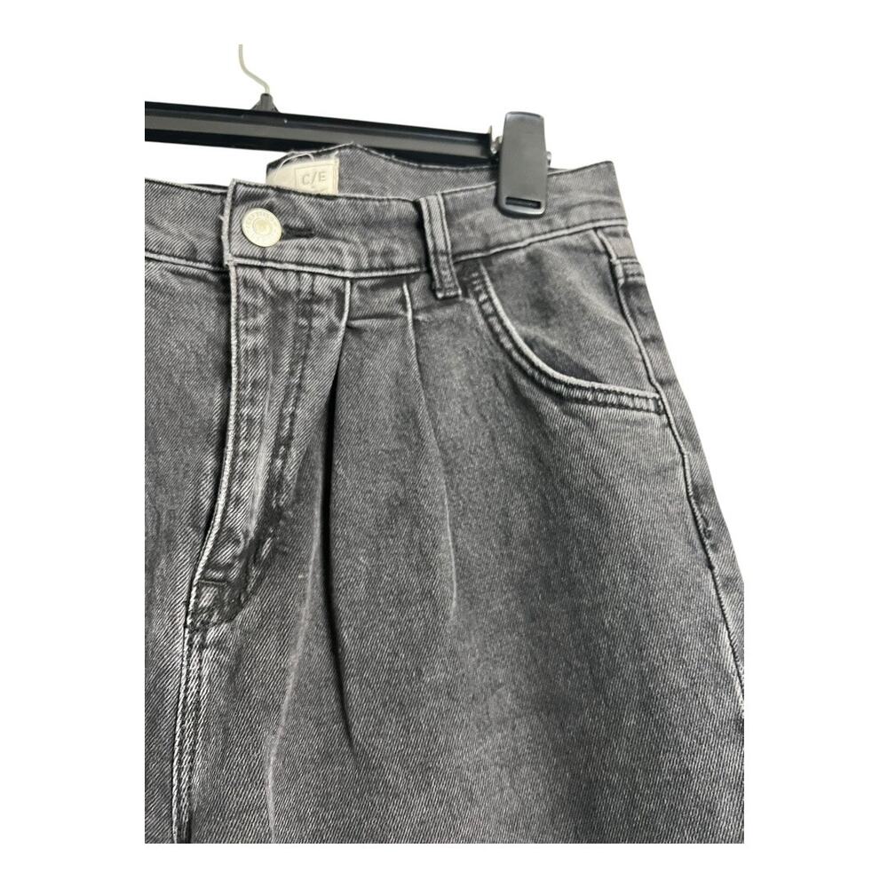 C / E by Current / Elliot Black Jeans 29 Front pleat Retro Tapered denim pants - Picture 6 of 8